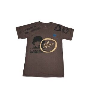 Travis Scott x Fragment Design x Cactus Jack "Manifest" T-Shirt - Brown - Size M